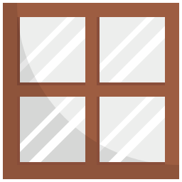 Wooden window icon